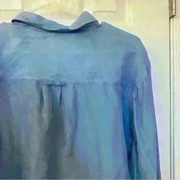 100% Silk M&R International button down Men’s L - Picture 4 of 5